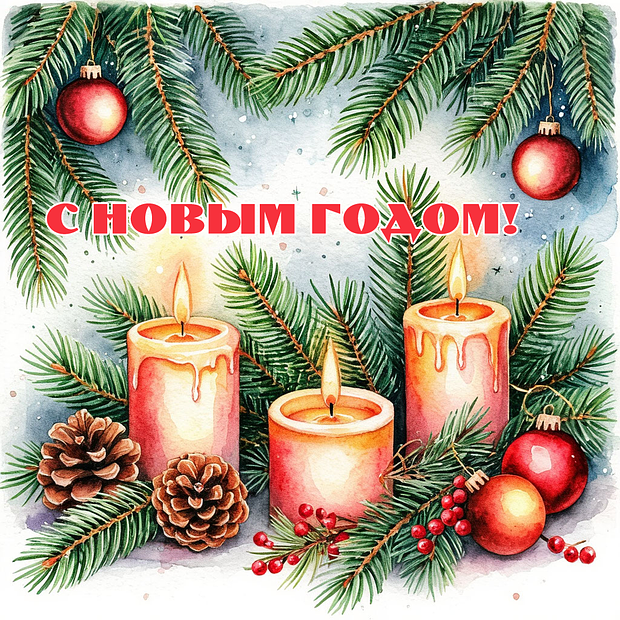 Открытка с Новым годом 