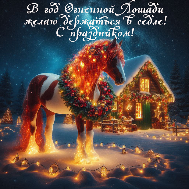 Бесплатная открытка с Новым годом 