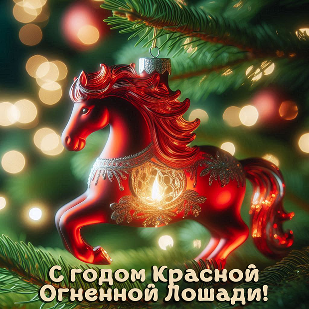 Картинка с поздравлением с Новым годом 