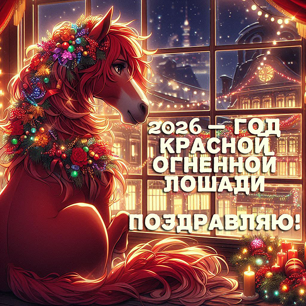 Открытка с Новым годом  