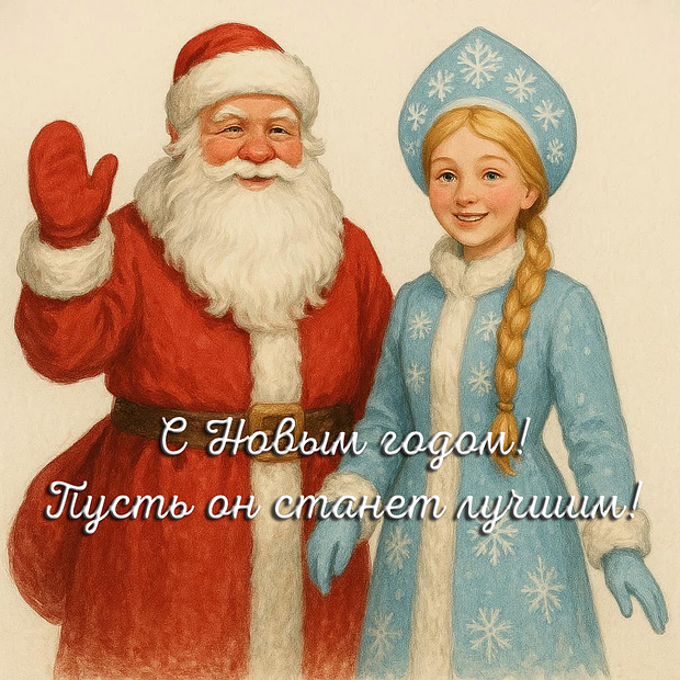 Скачать открытку с Новым годом