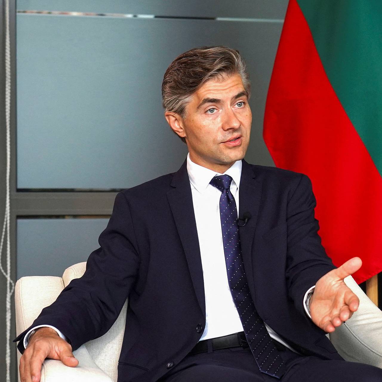 Глава МИД Литвы представил себя с совком у обгаженного ковра