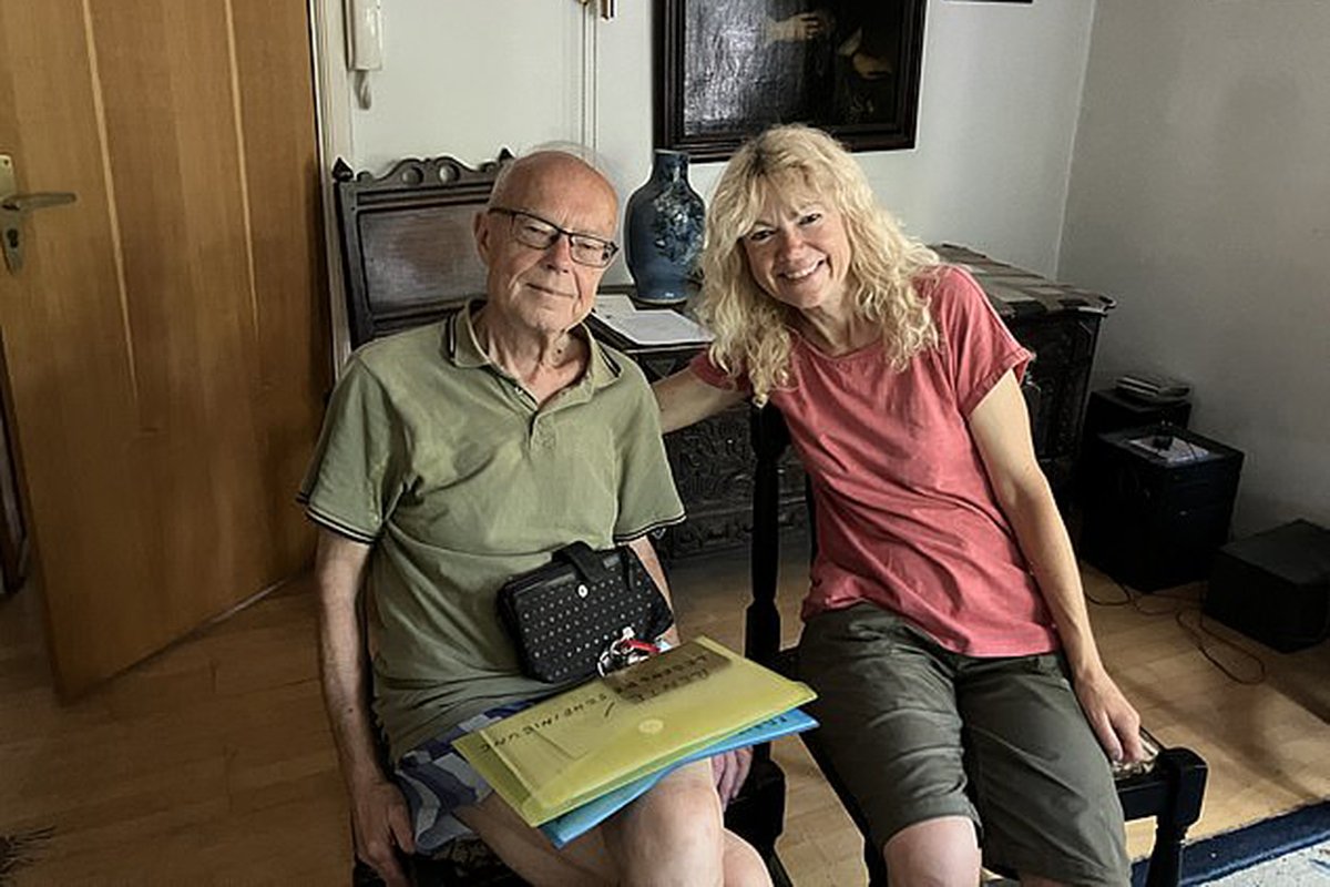 Дитер Штанцеляйт с дочерью Сюзанной