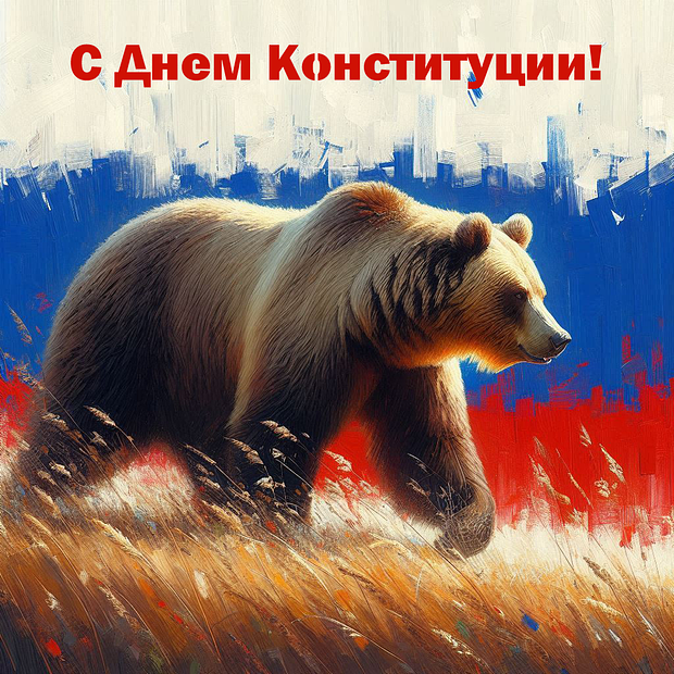 Красивая открытка на День Конституции