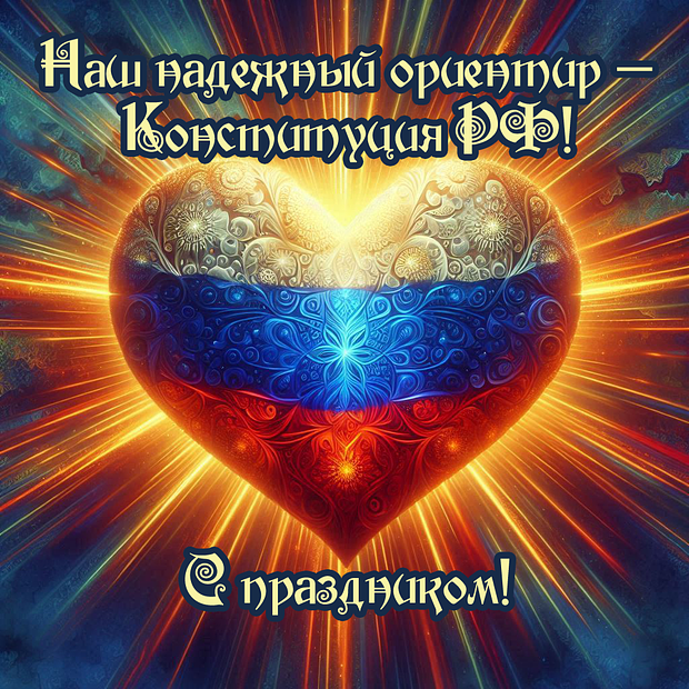 Открытка с Днем Конституции