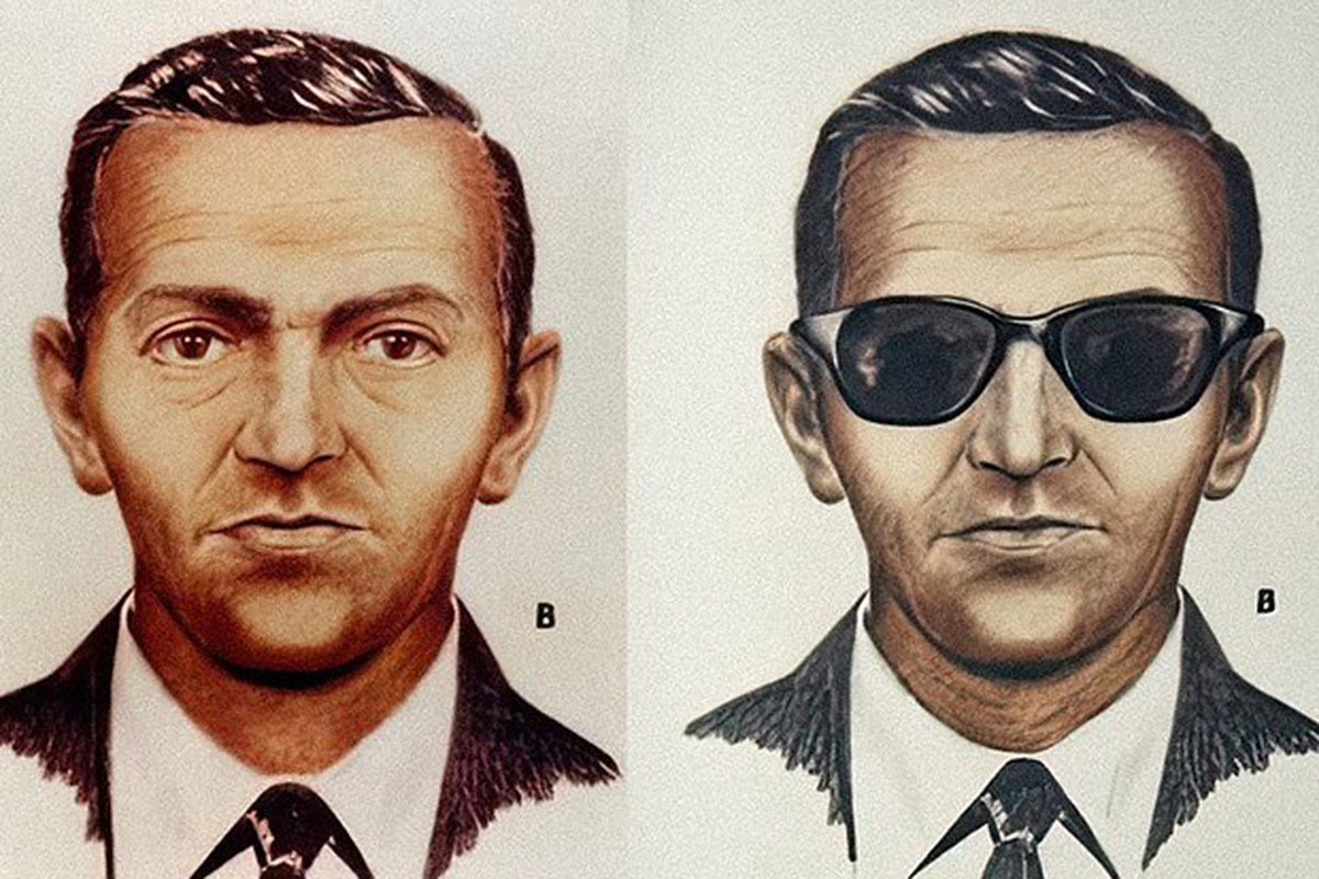 Фоторобот Ди Би Купера, составленный сразу после его исчезновения