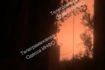 Появилось видео одной из самых мощных атак по Одесской области