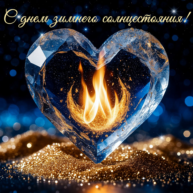 Открытка с днем зимнего солнцестояния


