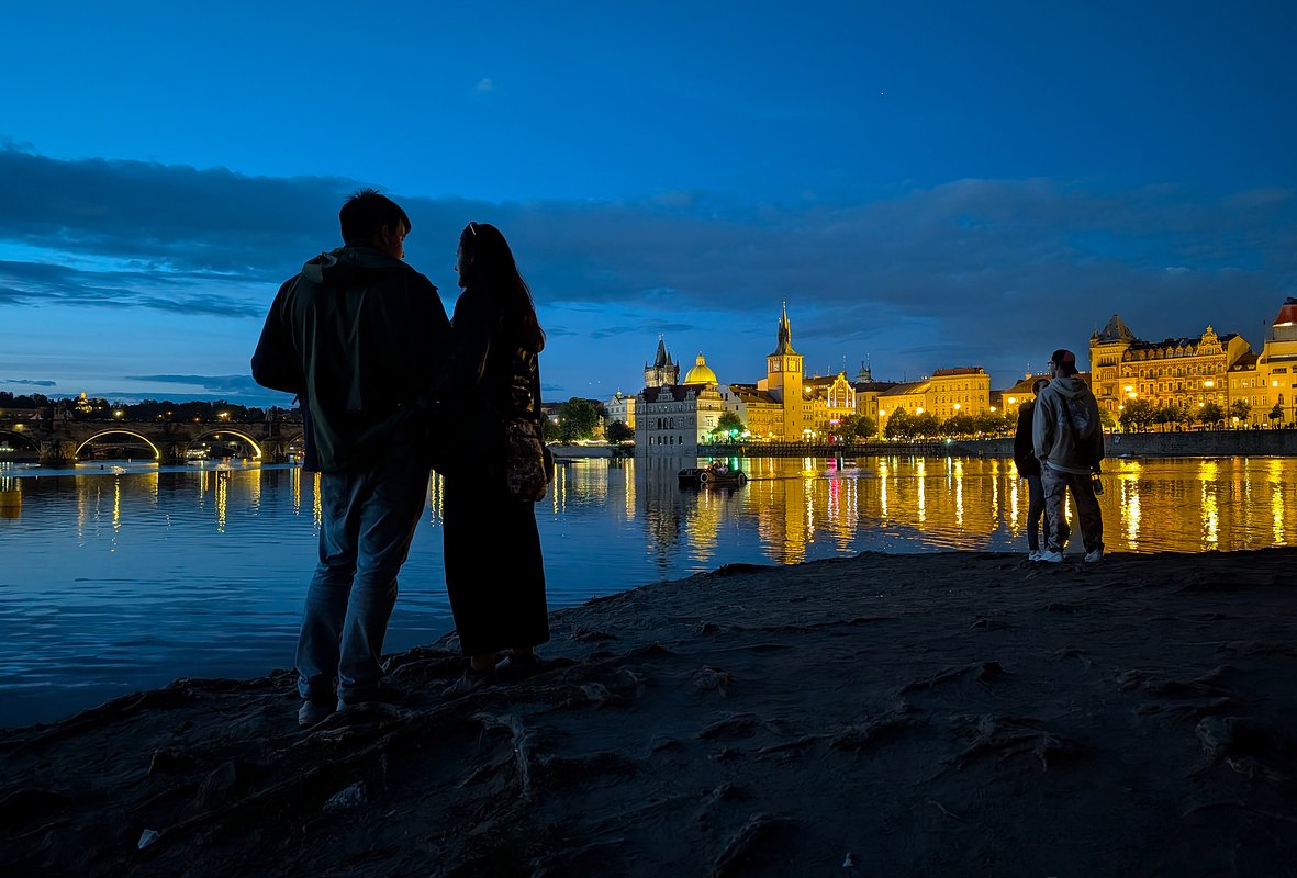 Здания на реке Влтава в Праге, Чешская Республика