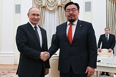 Владимир Путин и Гомбожавын Занданшатар