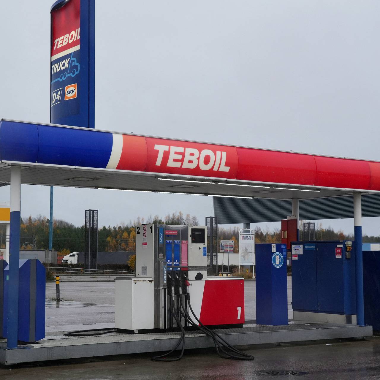 АЗС российской компании в Финляндии приготовились к закрытию