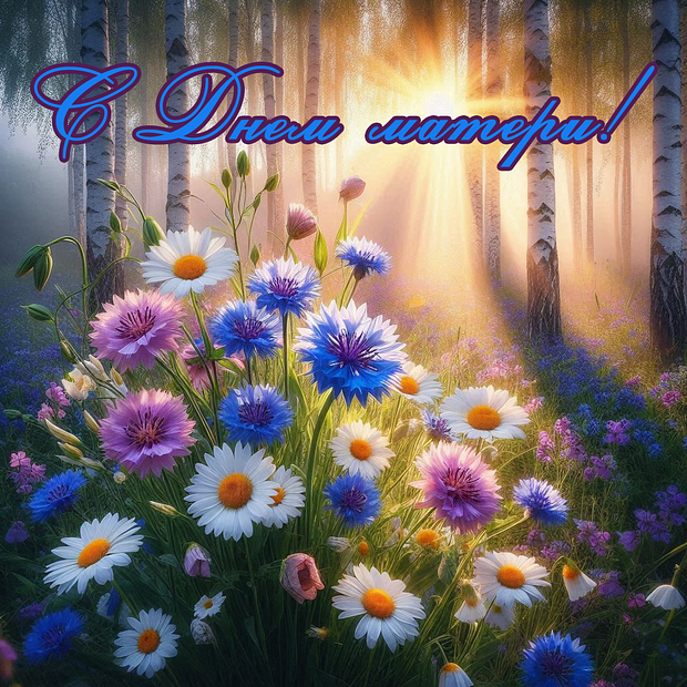 Трогательная картинка с Днем матери
