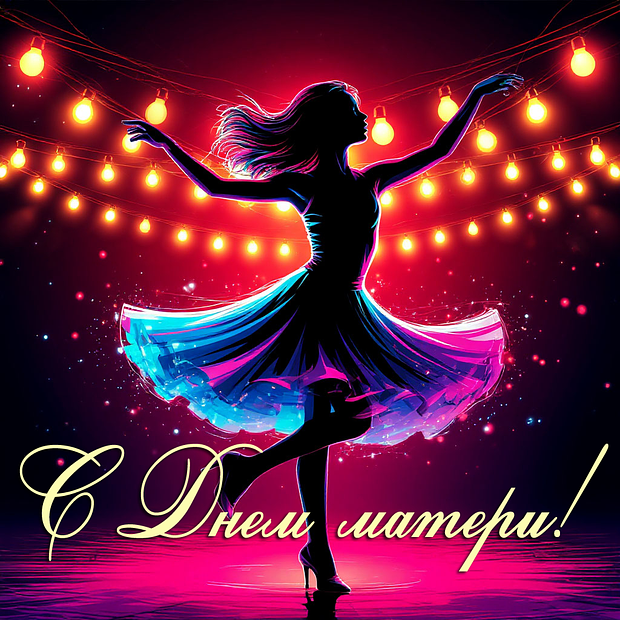 Открытка с поздравлением с Днем матери
