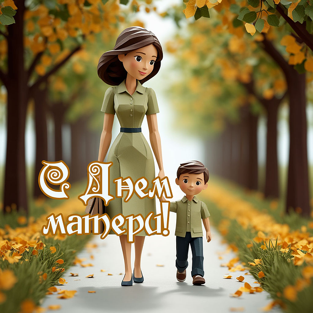 Открытка для мамы на День матери