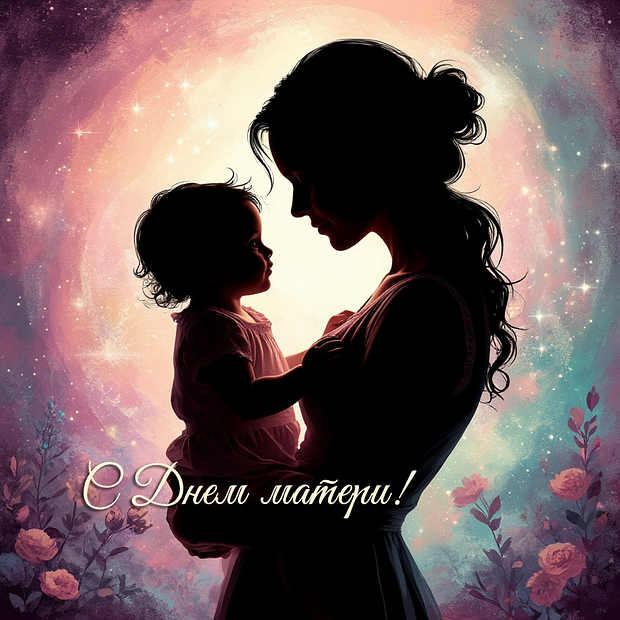 Оригинальная открытка ко Дню матери
