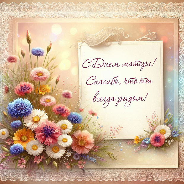 Поздравление с Днем матери
