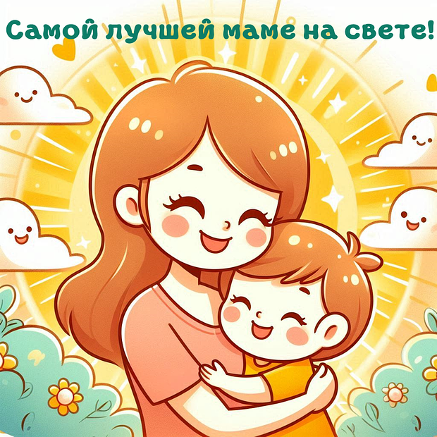 Открытка с Днем матери

