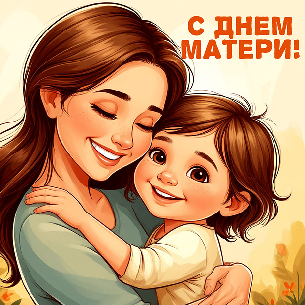 Оригинальная открытка ко Дню матери
