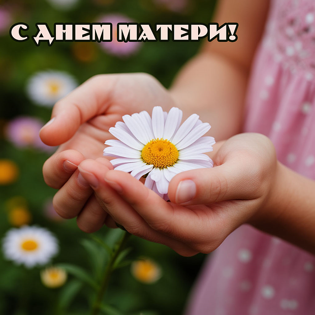 Красивая открытка на День матери

