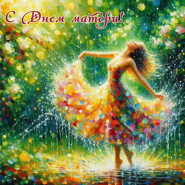 Трогательная картинка с Днем матери
