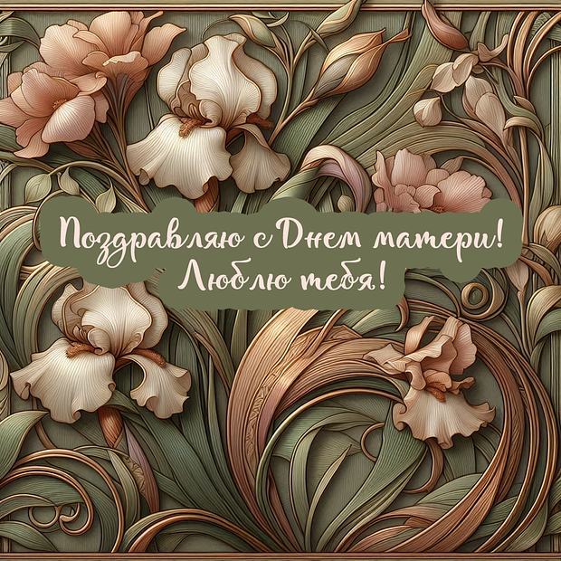 Открытка с Днем матери

