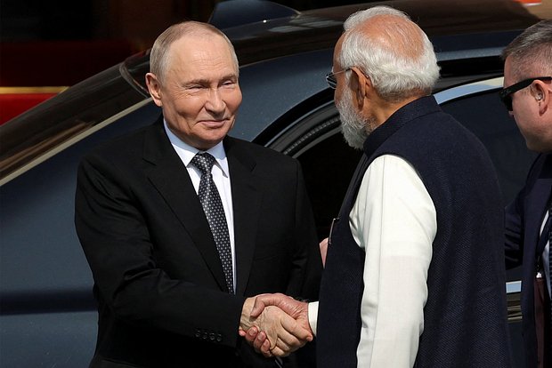 Владимир Путин и Нарендра Моди