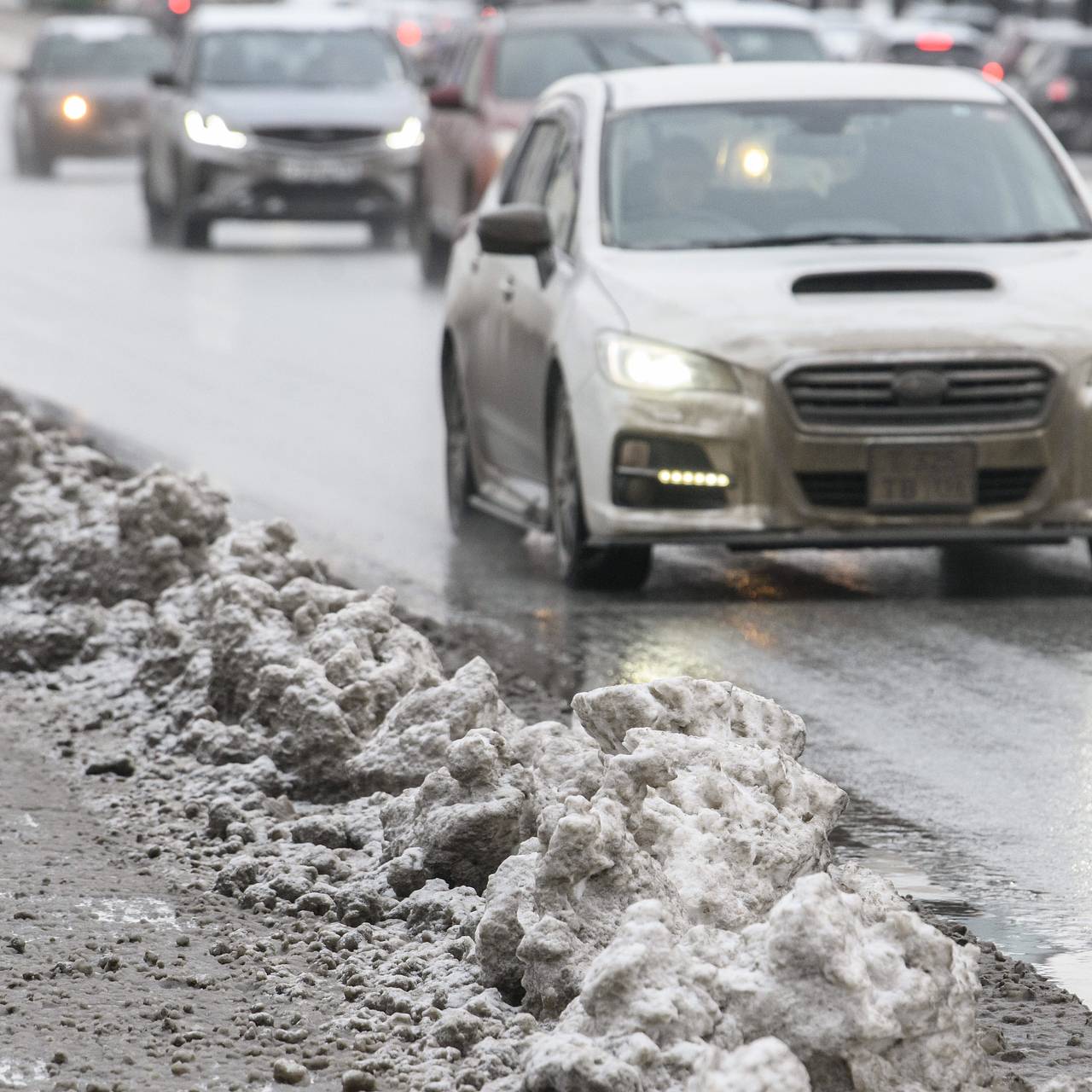 В российском городе решили использовать грязный снег против террористической опасности