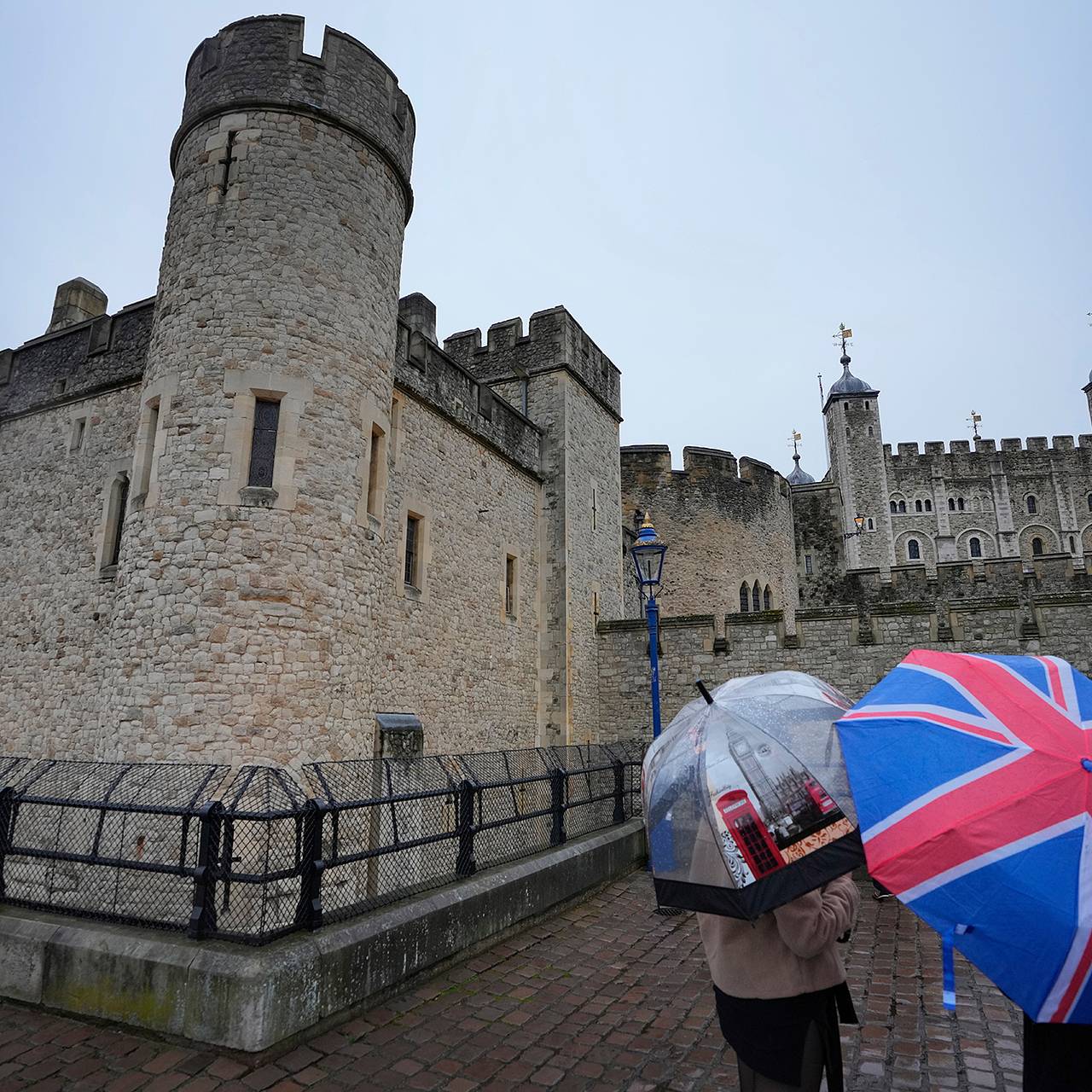 Протестующие повредили заварным кремом витрину с британской короной