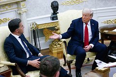 Встреча Дональда Трампа и генсека НАТО Марка Рютте