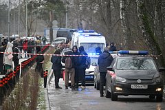 Обстановка возле Успенской школы в поселке Горки-2