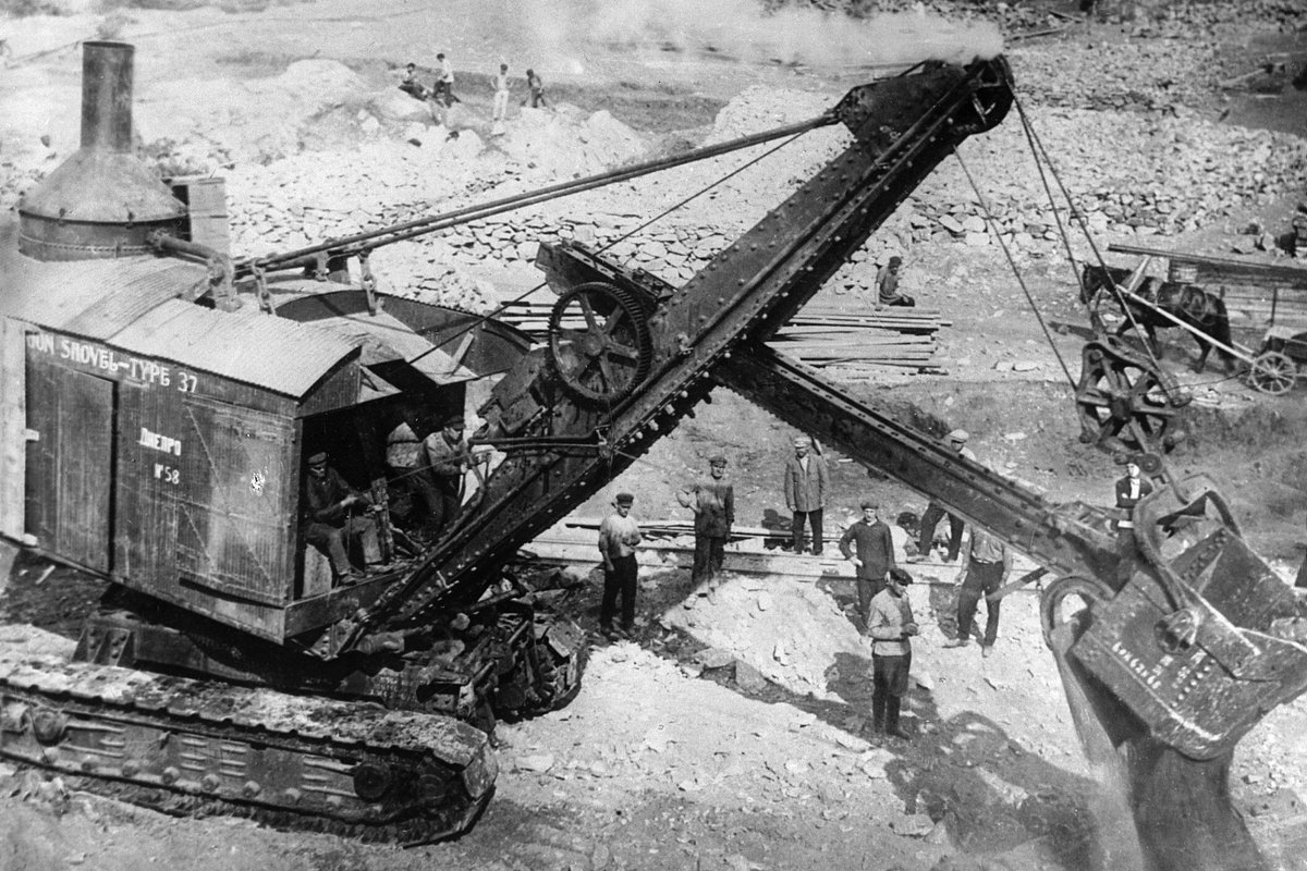 Строительство Днепрогэс