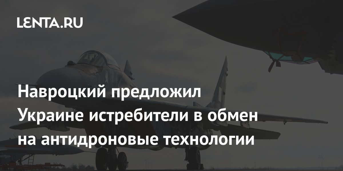 Навроцкий предложил Украине истребители в обмен на антидроновые технологии