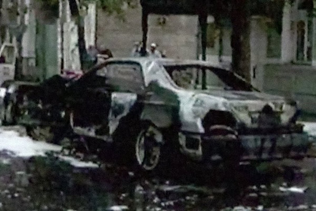 Взорванный Mercedes-Benz S600 Сергея Тимофеева