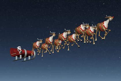 В небе над Украиной заметили Санта-Клауса