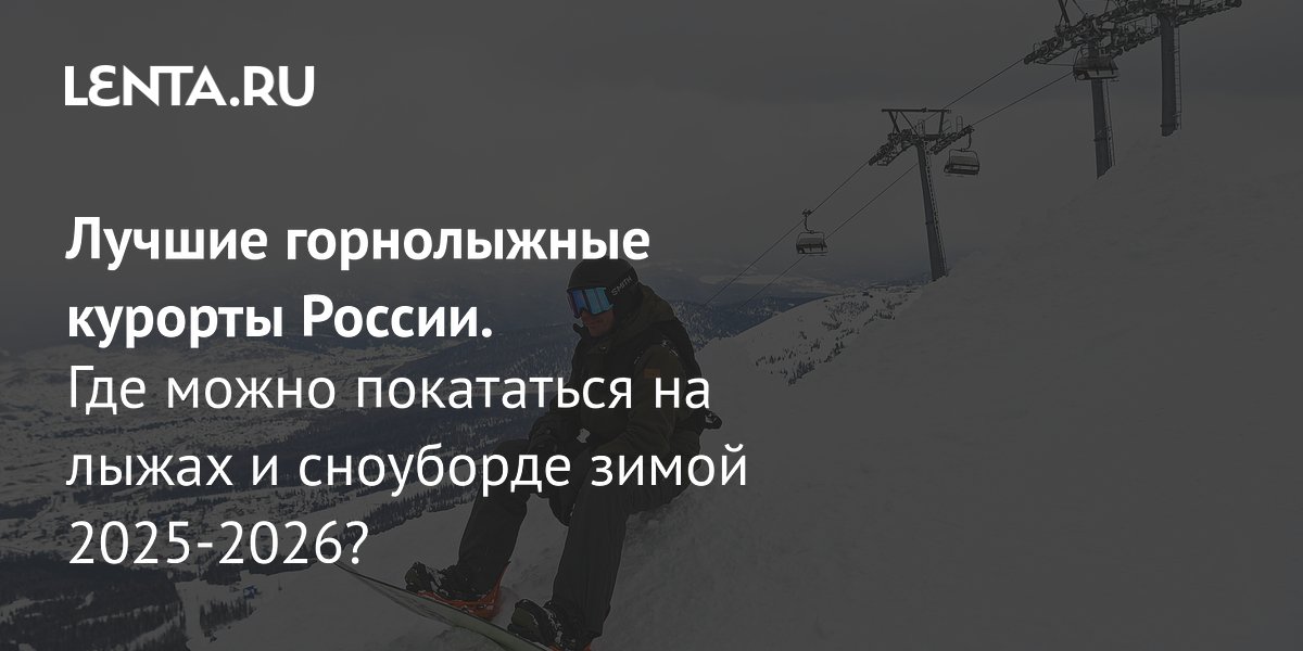 Лучшие горнолыжные курорты России: где можно покататься на лыжах зимой 2025-2026