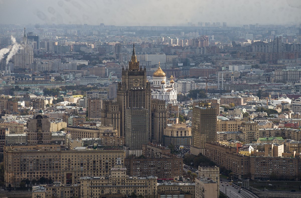 Здание Министерства иностранных дел России в Москве, Россия, 8 октября 2015 года