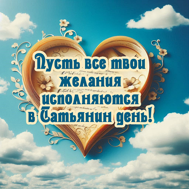 Открытка в Татьянин день