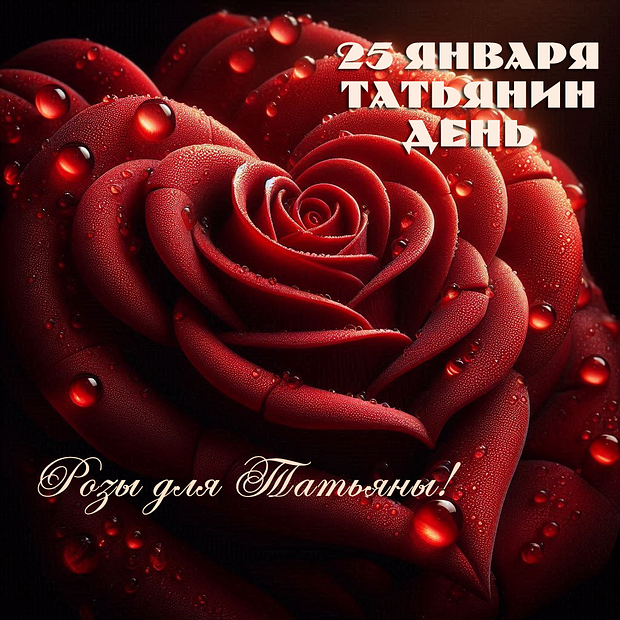 Скачать бесплатно открытку с Татьяниным днем