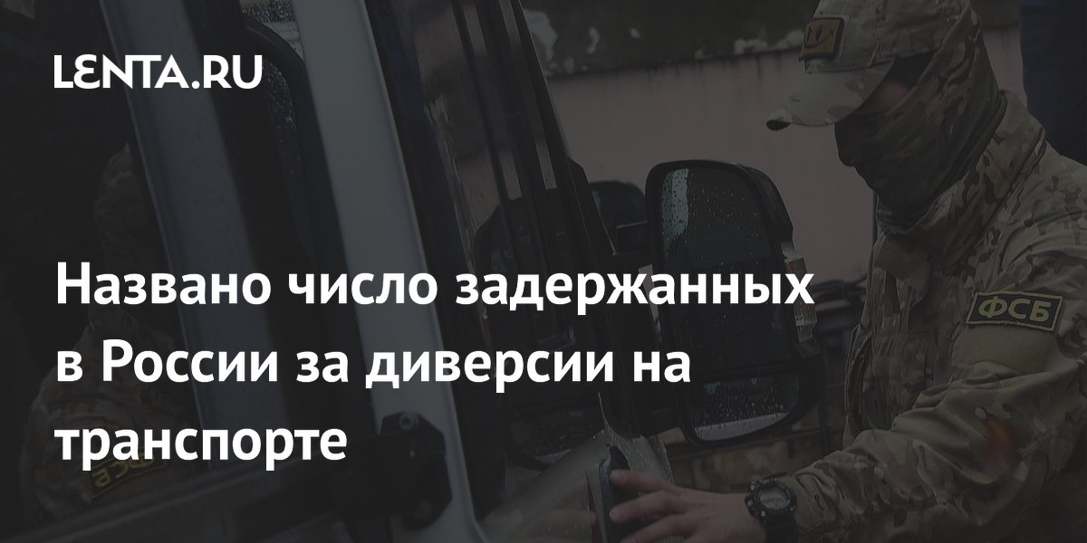 Названо число задержанных в России за диверсии на транспорте