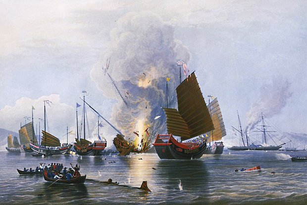 Эдвард Дункан. «Разрушение китайских военных джонок»