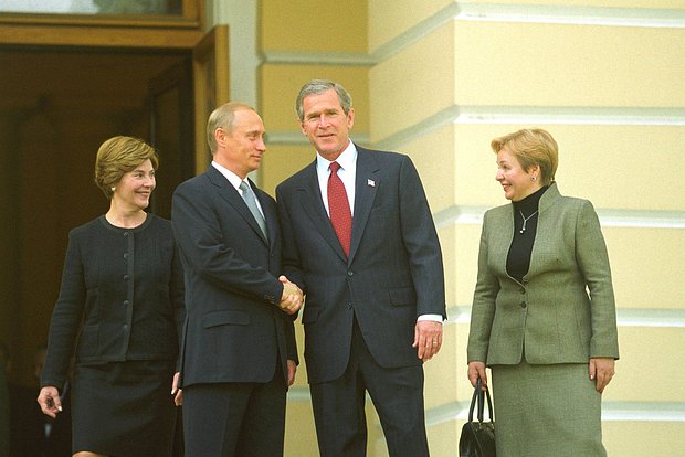 Владимир Путин и Джордж Буш-младший