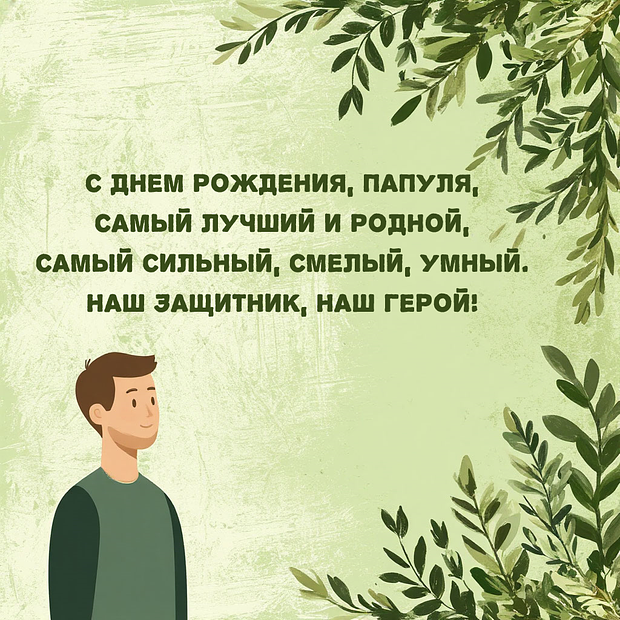 Поздравление в стихах на день рождения папе

