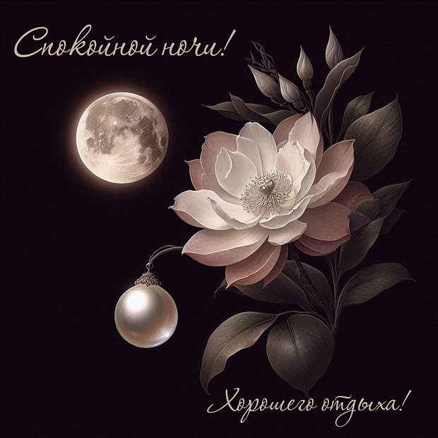 Картинка спокойной ночи женщине


