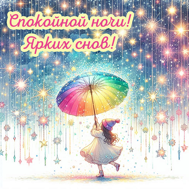 Скачать бесплатно картинку с пожеланием спокойной ночи
