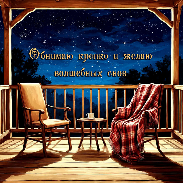 Красивая картинка с пожеланием доброй ночи
