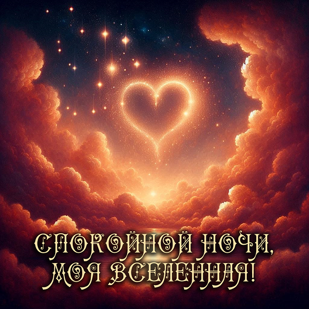 Картинка спокойной ночи для любимого
