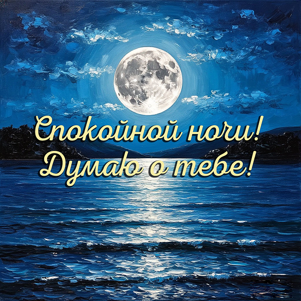 Картинка спокойной ночи для любимого человека