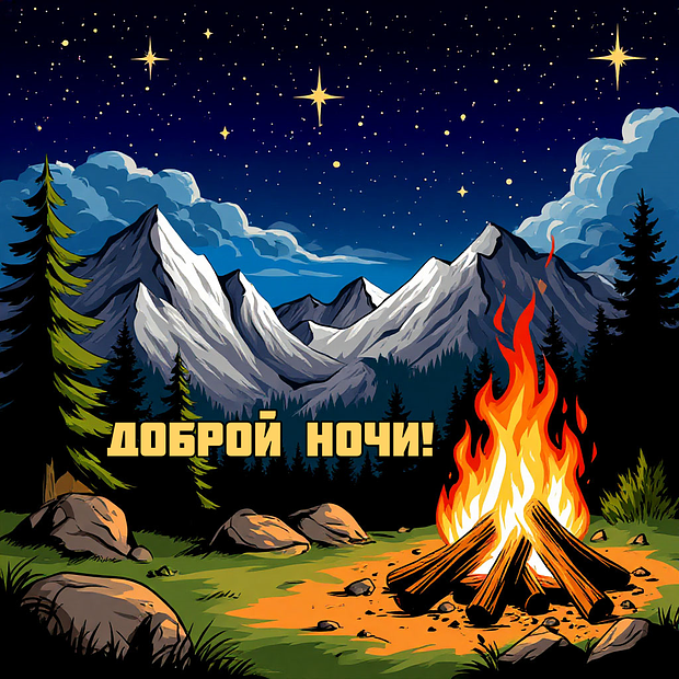 Картинка с пожеланием спокойной ночи
