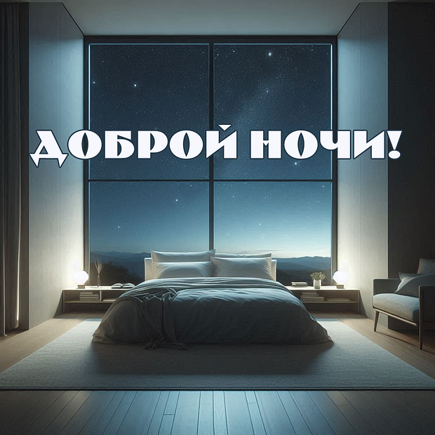 Скачать бесплатно открытку с пожеланием спокойной ночи
