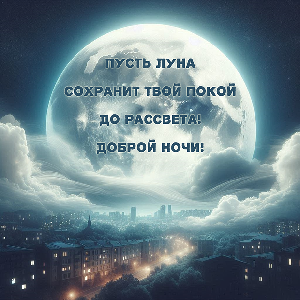 Картинка с пожеланием доброй ночи
